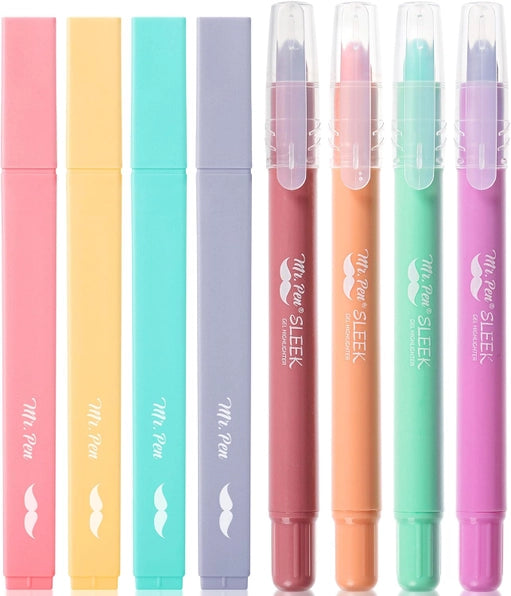 Aesthetic & Gel Highlighters Set