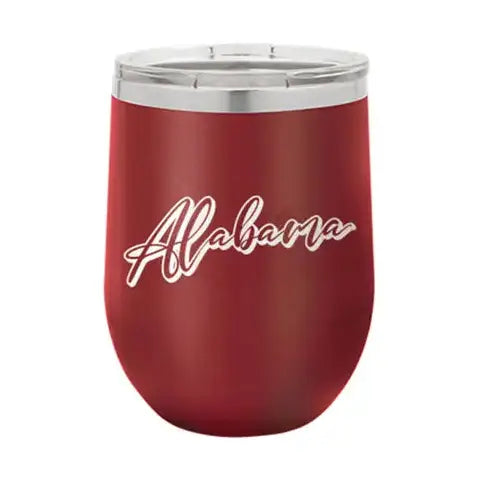 Alabama Script Garnet Tumbler