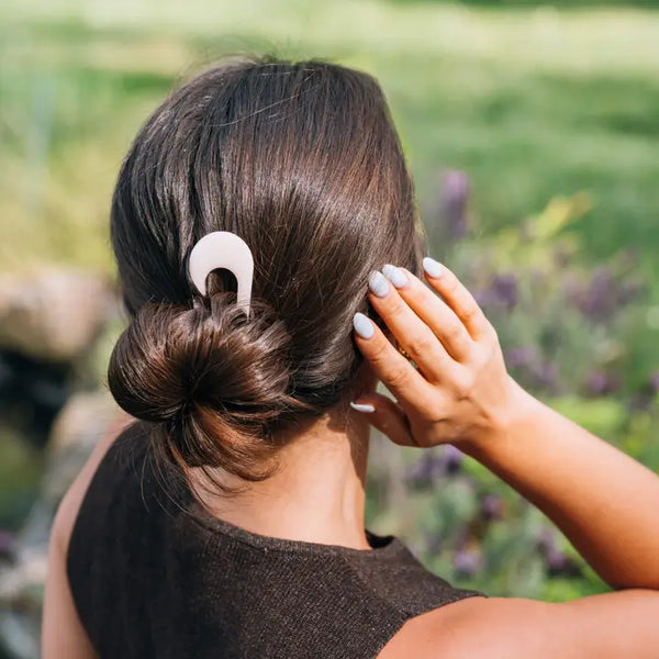 French Hair Pin | Almond Beige