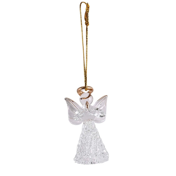 Praying Angel Glass Ornament, Set of 3