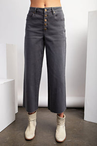 WIDE LEG TWILLTROUSER | ASH GREY