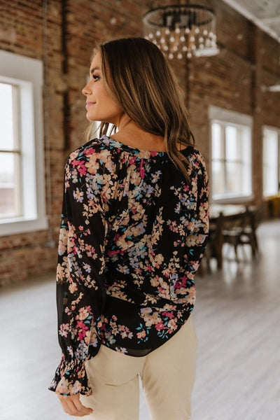 Aura Floral Print Blouse