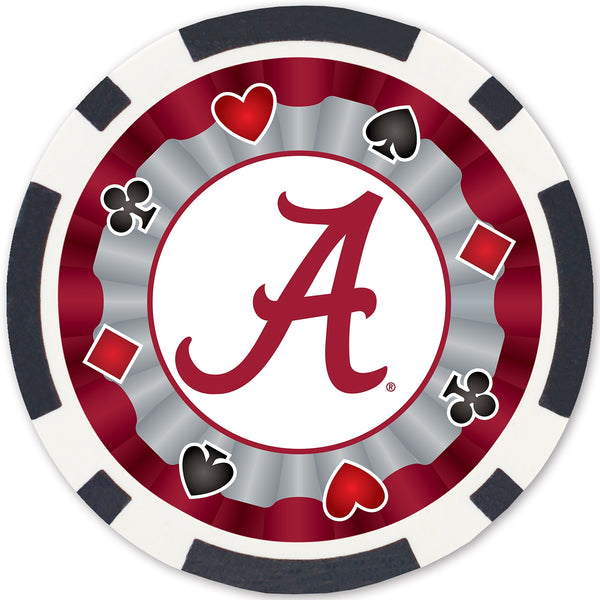 Alabama 100 Piece Poker Chips