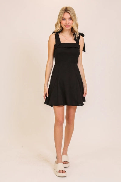 Babydoll Airflow Brunch Dress | Black