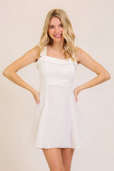 Babydoll Airflow Brunch Dress | White