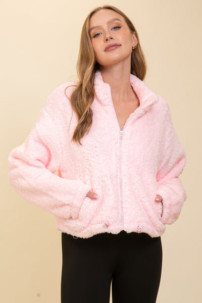 Snuggle Me Up Cozy Sherpa | Baby Pink