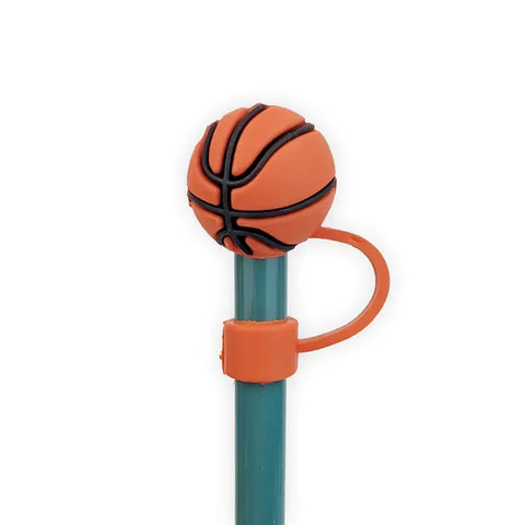 Straw Cover Topper Basketball 10mm