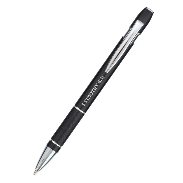 Pen in Case Black Man of God 1 Tim. 6:11