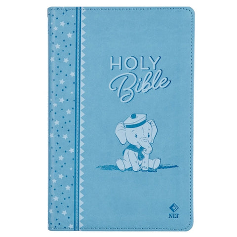 Bible NLT Infant Faux Leather, Blue
