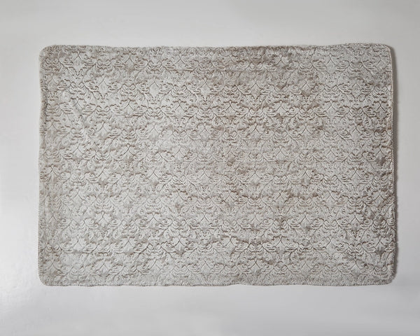 Bronze Baroque" Faux Fur Plush Throw Blanket - 50"x70"