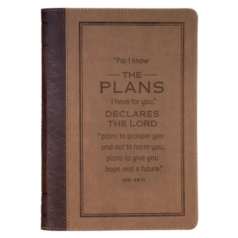 Classic Zip Brown I Know the Plans 29:11 Journal