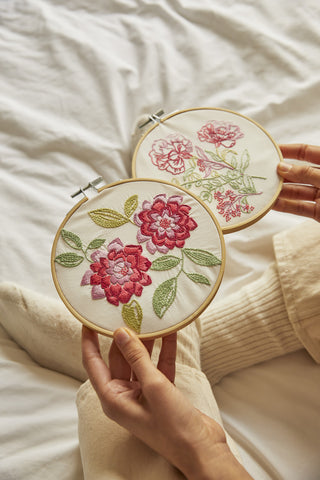 Calming Carnations Embroidery Kit