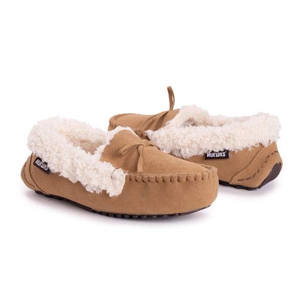 Muk Luks Women's Jaylah Moccasin Slipper | Camel