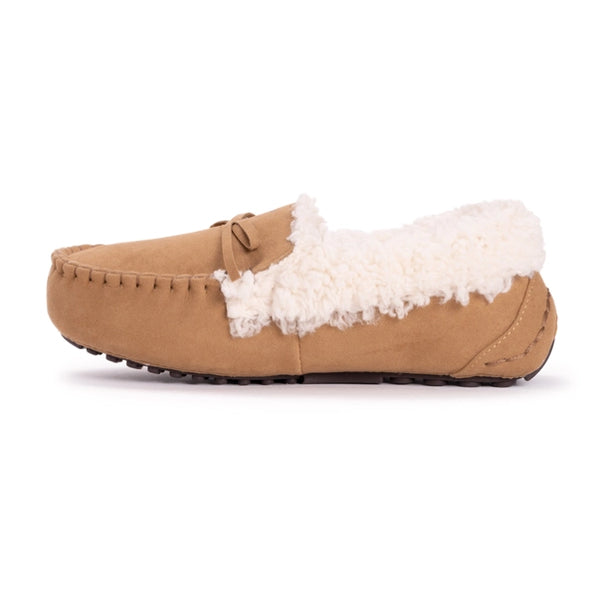 Muk Luks Women's Jaylah Moccasin Slipper | Camel