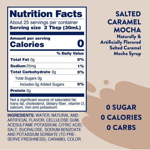 Sugar Free Salted Caramel Mocha Syrup