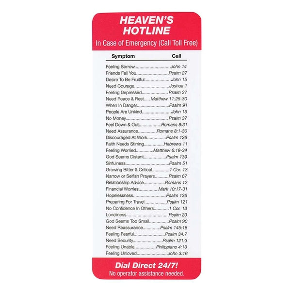 In Case of Emergency Pocket Card