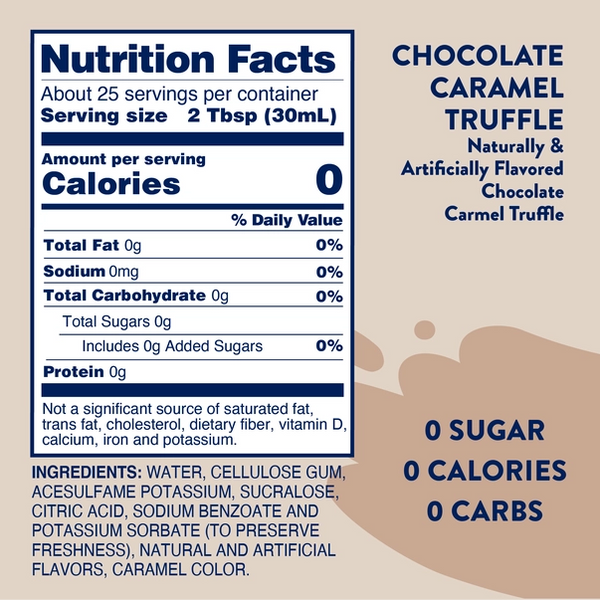Sugar Free Chocolate Caramel Truffle Syrup
