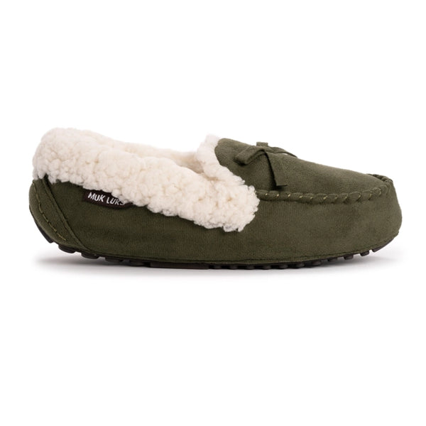 Muk Luks Women's Jaylah Moccasin Slipper | Cedar Green