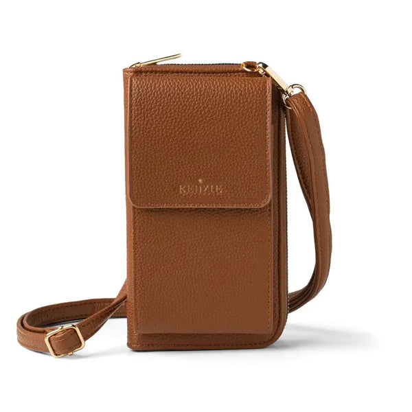 Kedzie Eclipse Smartphone Crossbody | Chestnut