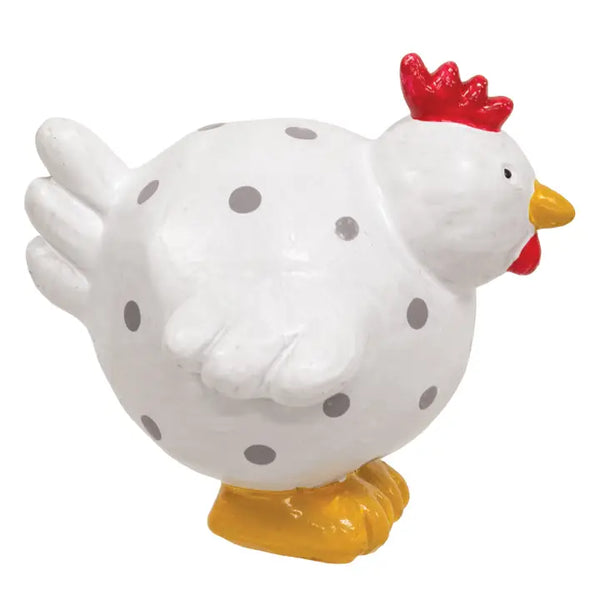 Resin Polka Dot Chicken Sitter