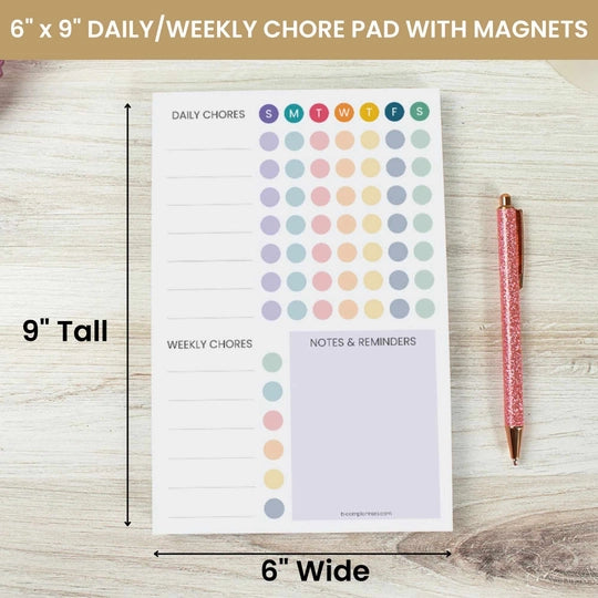 Chore Chart Notepad