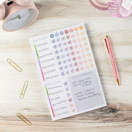 Chore Chart Notepad