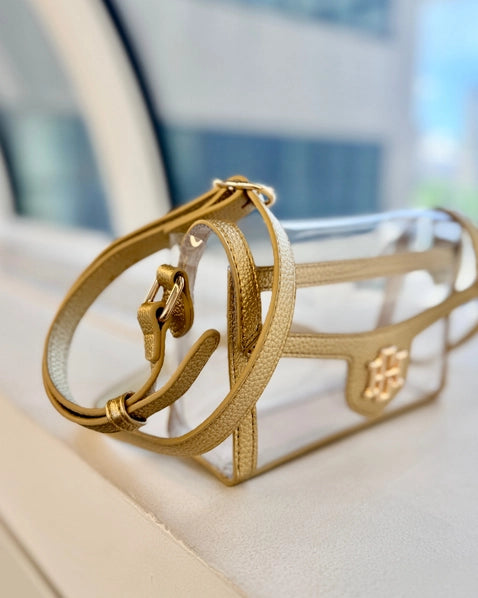 Anna Clear Bag | Gold
