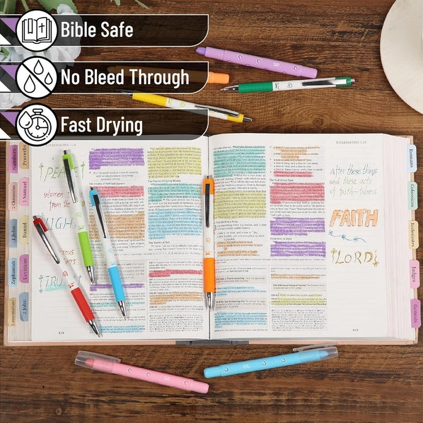 Mr. Pen- Bible Highlighters and Pens, No Bleed, 12 Pack