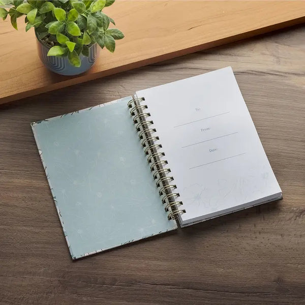 Floral Commit To the Lord Prov. 16:3 Wirebound Journal