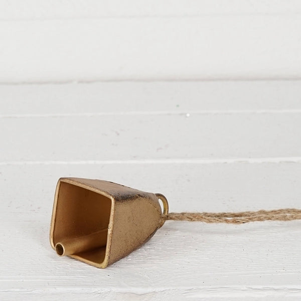 Vintage Gold Cow Bell w/Loop