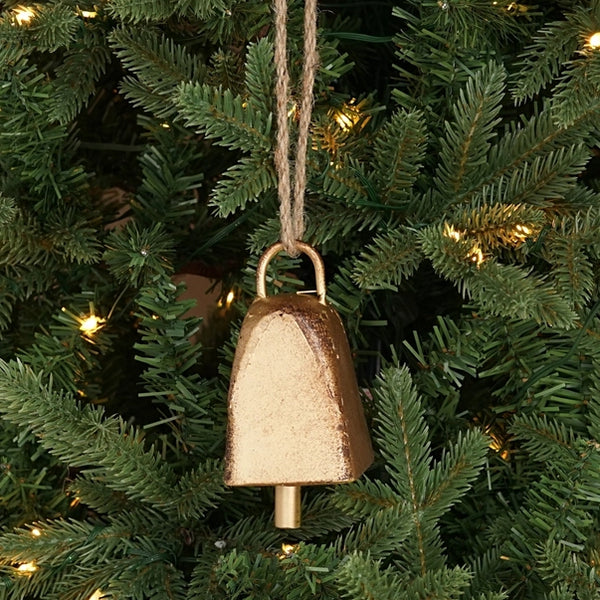 Vintage Gold Cow Bell w/Loop