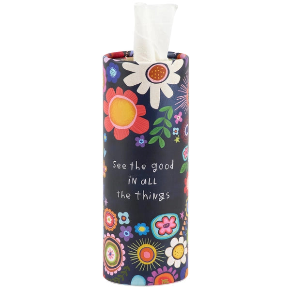 Dark Floral Tissue Box Set