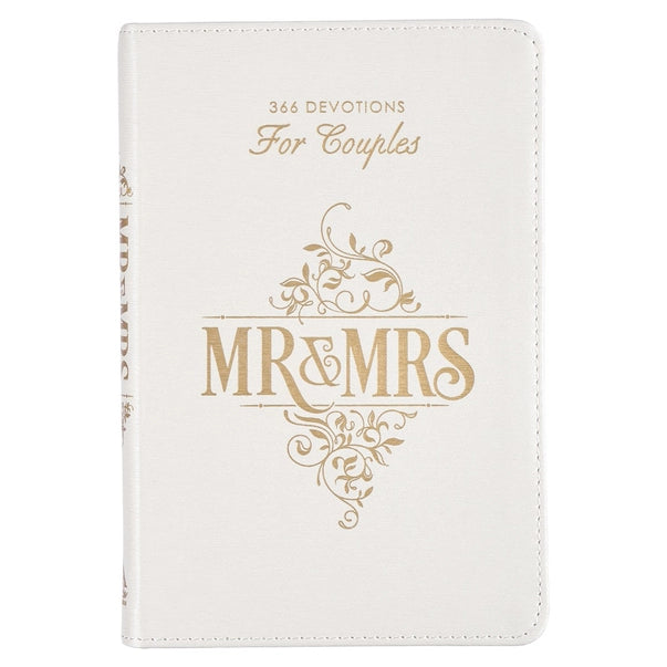 Devotional For Mr. & Mrs. White Faux Leather