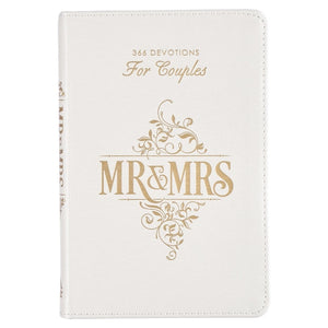 Devotional For Mr. & Mrs. White Faux Leather