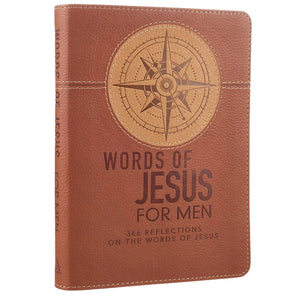 Devotional Words of Jesus For Men Faux Leather