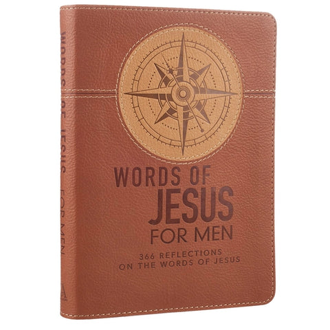 Devotional Words of Jesus For Men Faux Leather