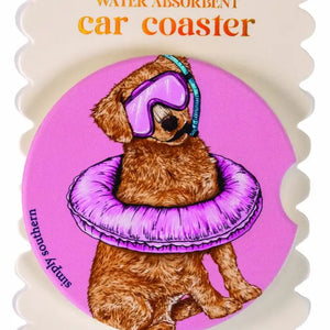 Simply Southern Car Coaster | Dog