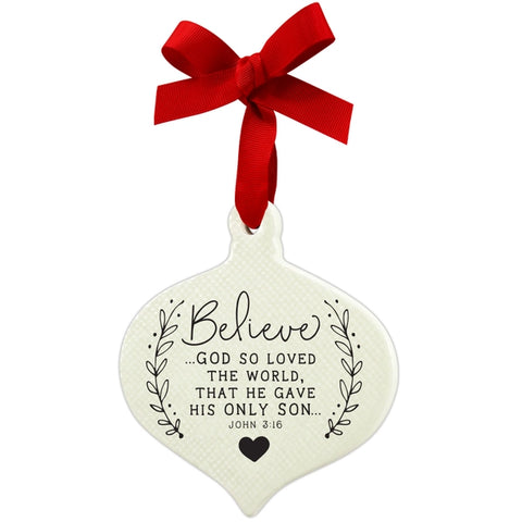 Doodle Believe Ribbon Hang Ornament