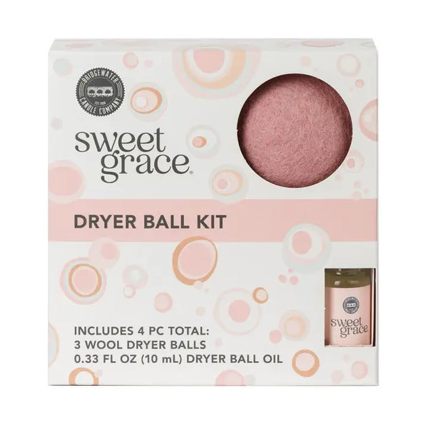 Sweet Grace Wool Dryer Ball Kit | Luxury Laundry, 3pk