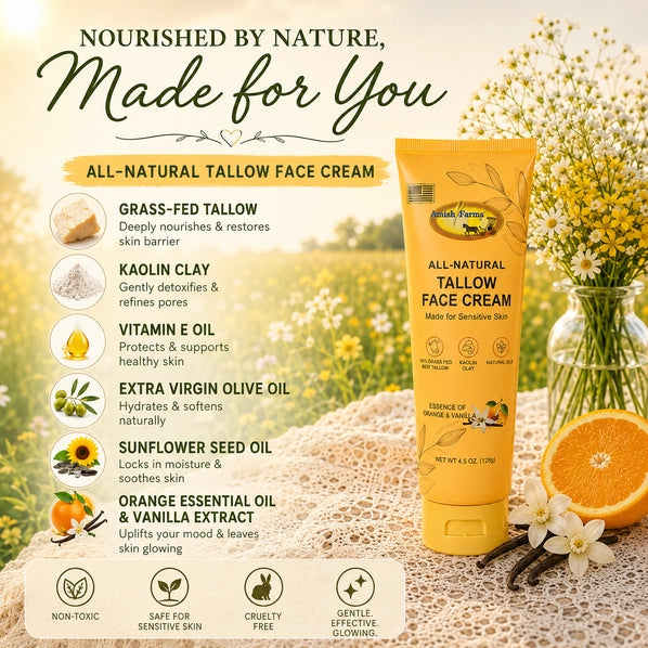 Amish Farms All-Natural Tallow Face Cream