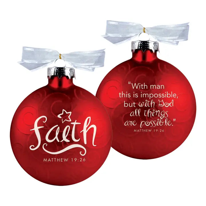 Christmas Ornament-Glass-Swirls-Faith