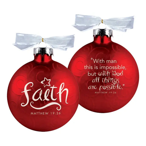 Christmas Ornament-Glass-Swirls-Faith