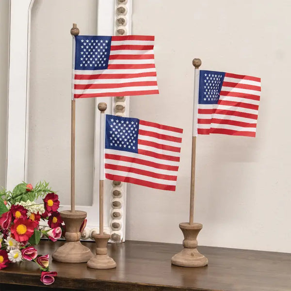 Pedestals with Flags