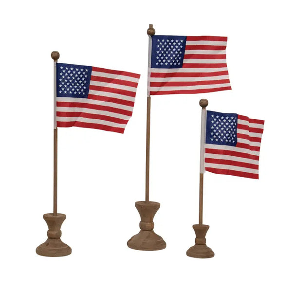Pedestals with Flags