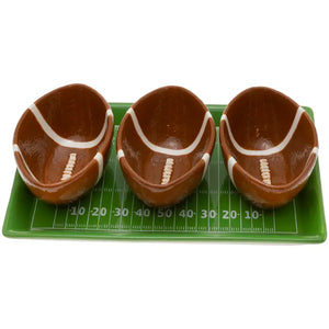 Football Fever Condiment Tray Set