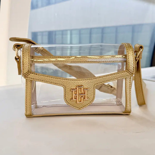Anna Clear Bag | Gold
