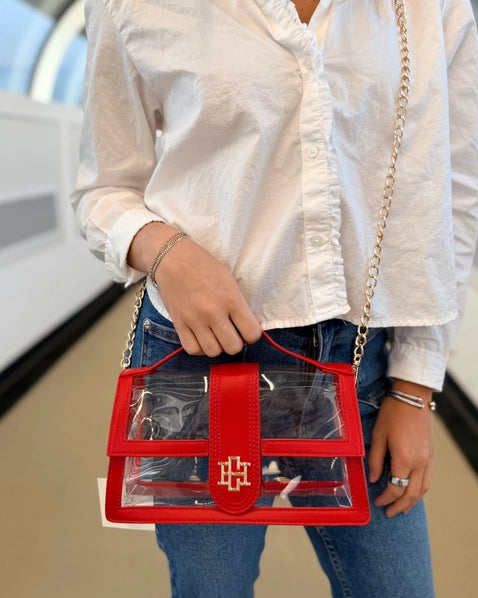 Grace Clear Bag | Red