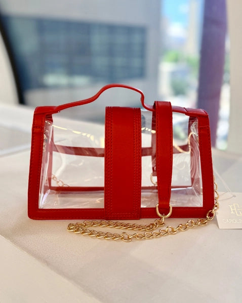 Grace Clear Bag | Red