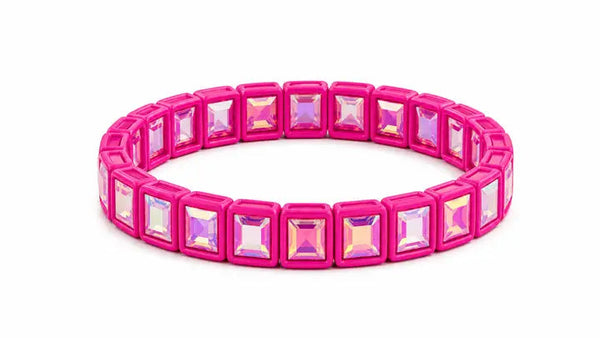 Rhinestone Bracelet | Hot Pink