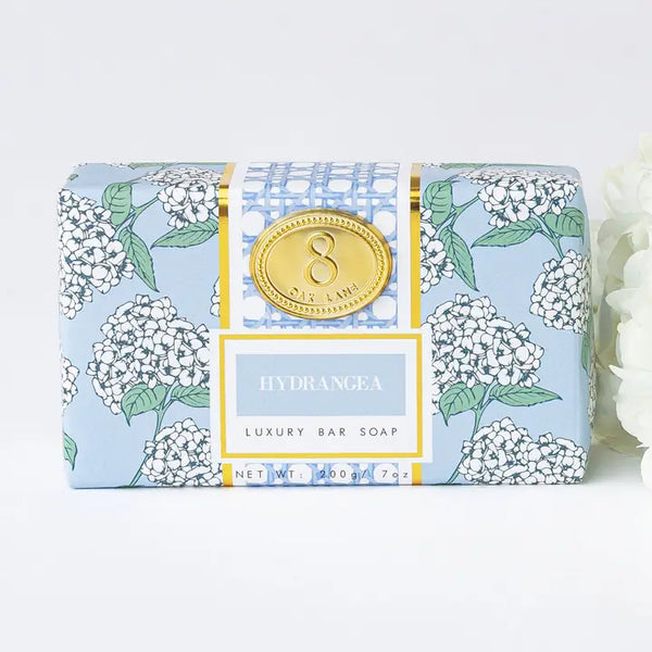 Hydrangea Wrapped Bar Soap